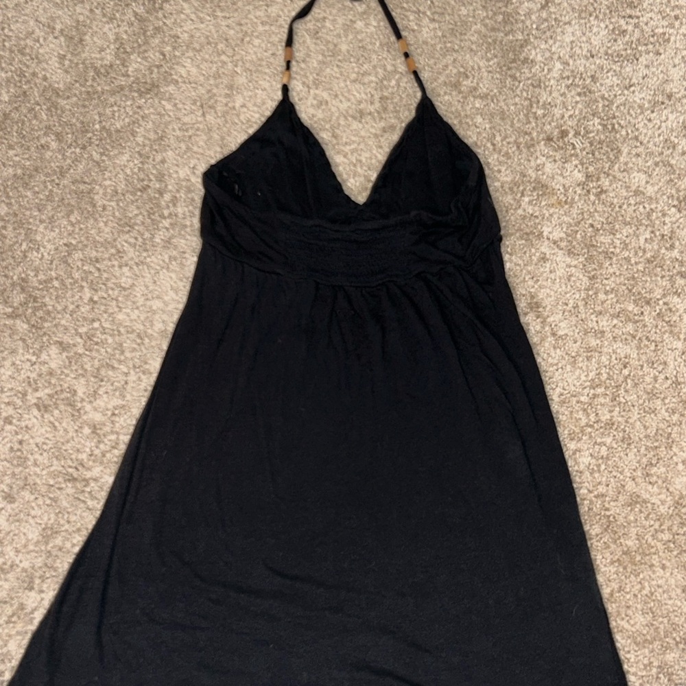 Roxy Black Halter Swim Coverup